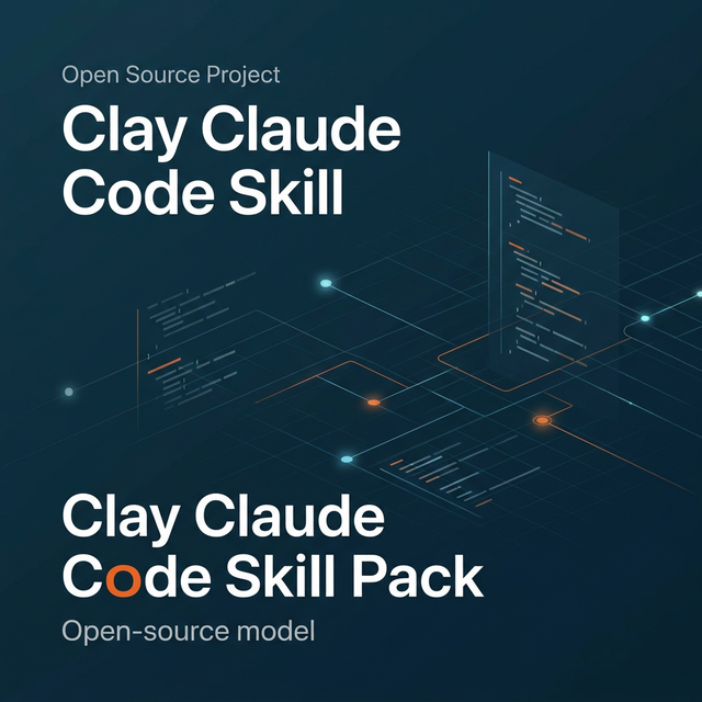 Cover of Clay Claude Code Skill Pack