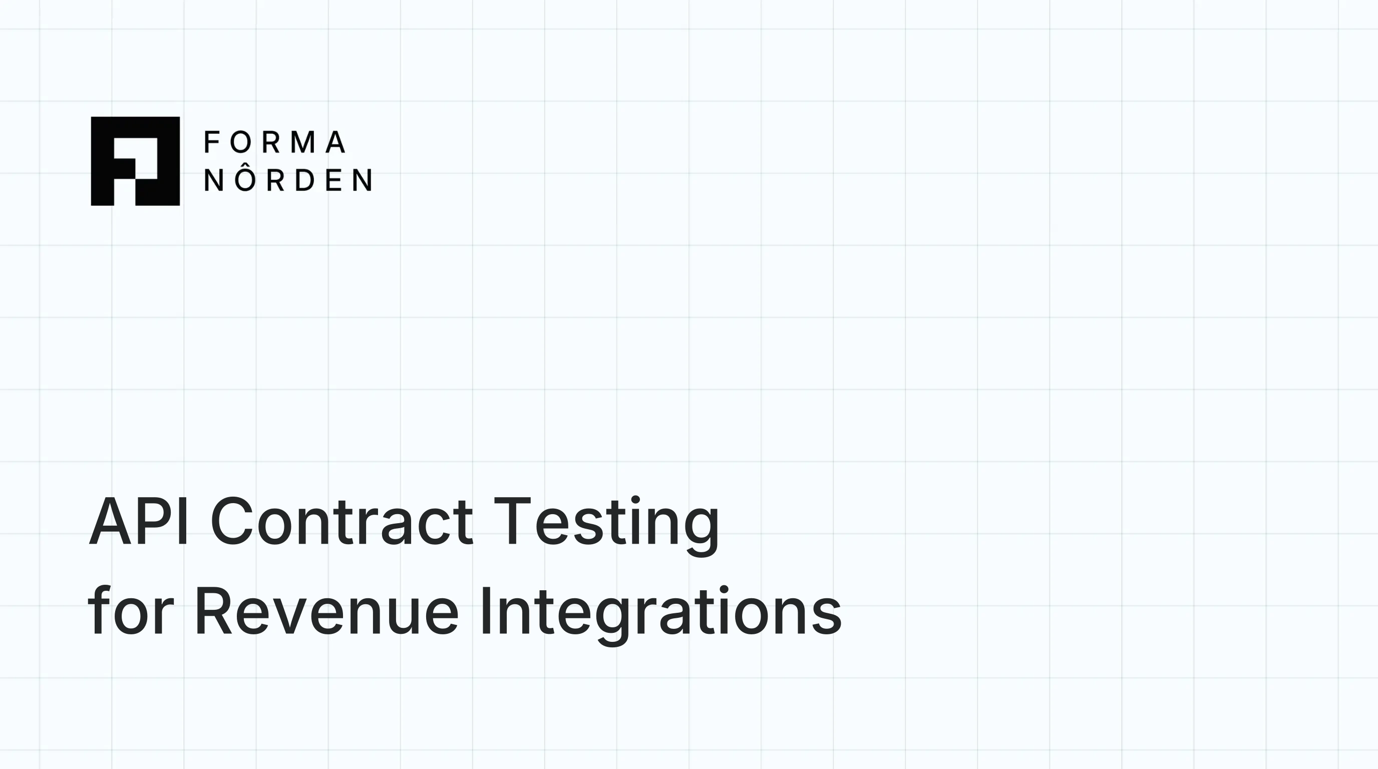 API Contract Testing for Revenue Integrations